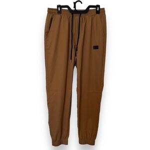 NWOT Men’s Large Tan Brown Joggers | Elastic waistband